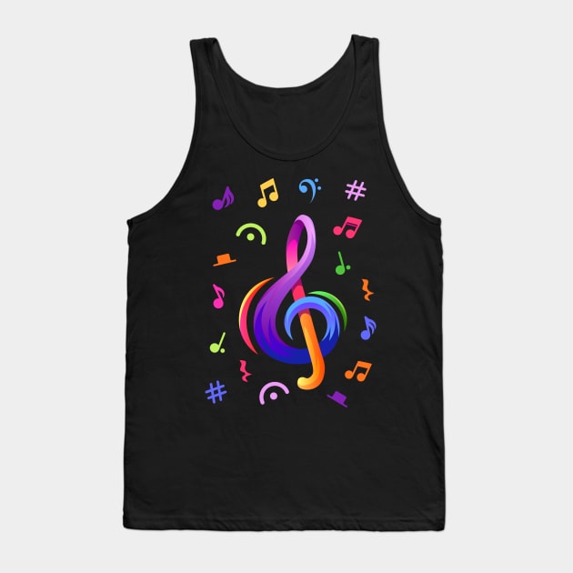 Music Notes Tank Top by Rusty-Gate98